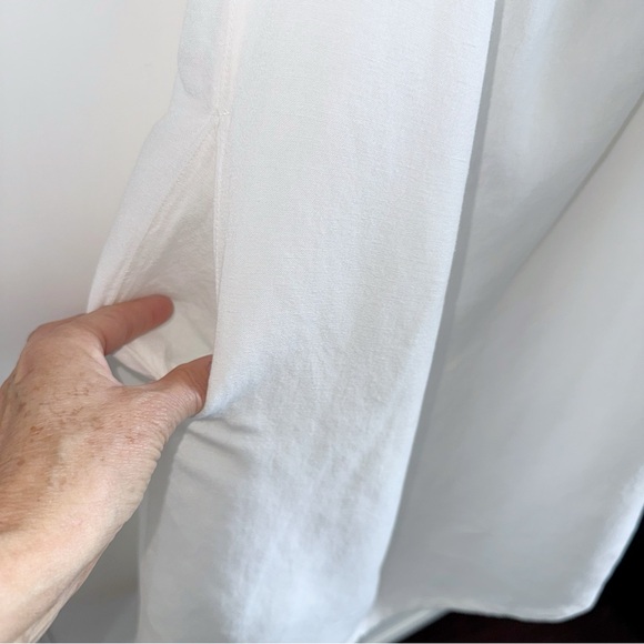 Tommy Bahama St. Lucia Off Shoulder Dress Linen White Sz XL Beachy Coastal - Picture 9 of 16